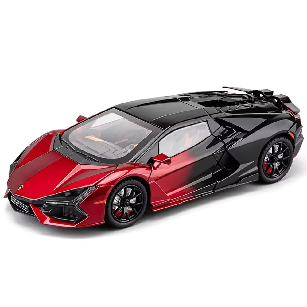 Aetron 1:24 Scale Luxury Sports Car – Revuelto Inspired (Red & Black)