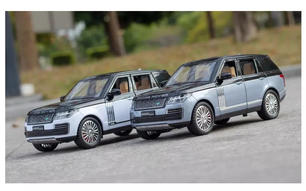 Aetron 1:24 Land Range Diecast Car Model – Alloy Metal Replica with Lights, Sounds & Opening Doors (Blue)
