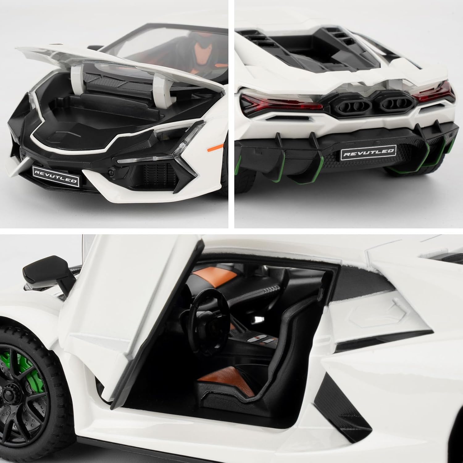 Aetron 1:24 Scale Luxury Sports Car – Revuelto Inspired (Red & Black)