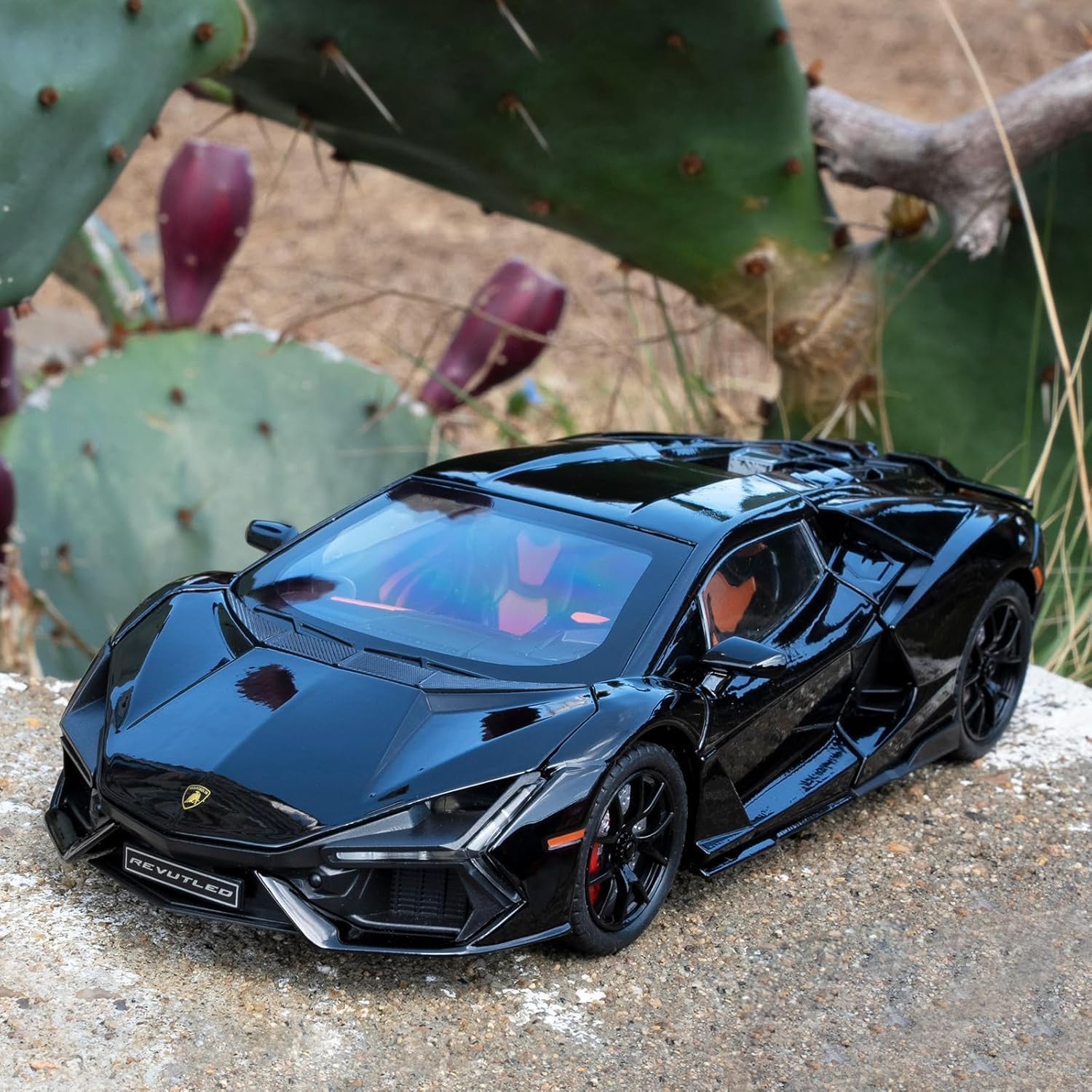 Aetron 1:24 Scale Luxury Sports Car – Revuelto Inspired (Red & Black)