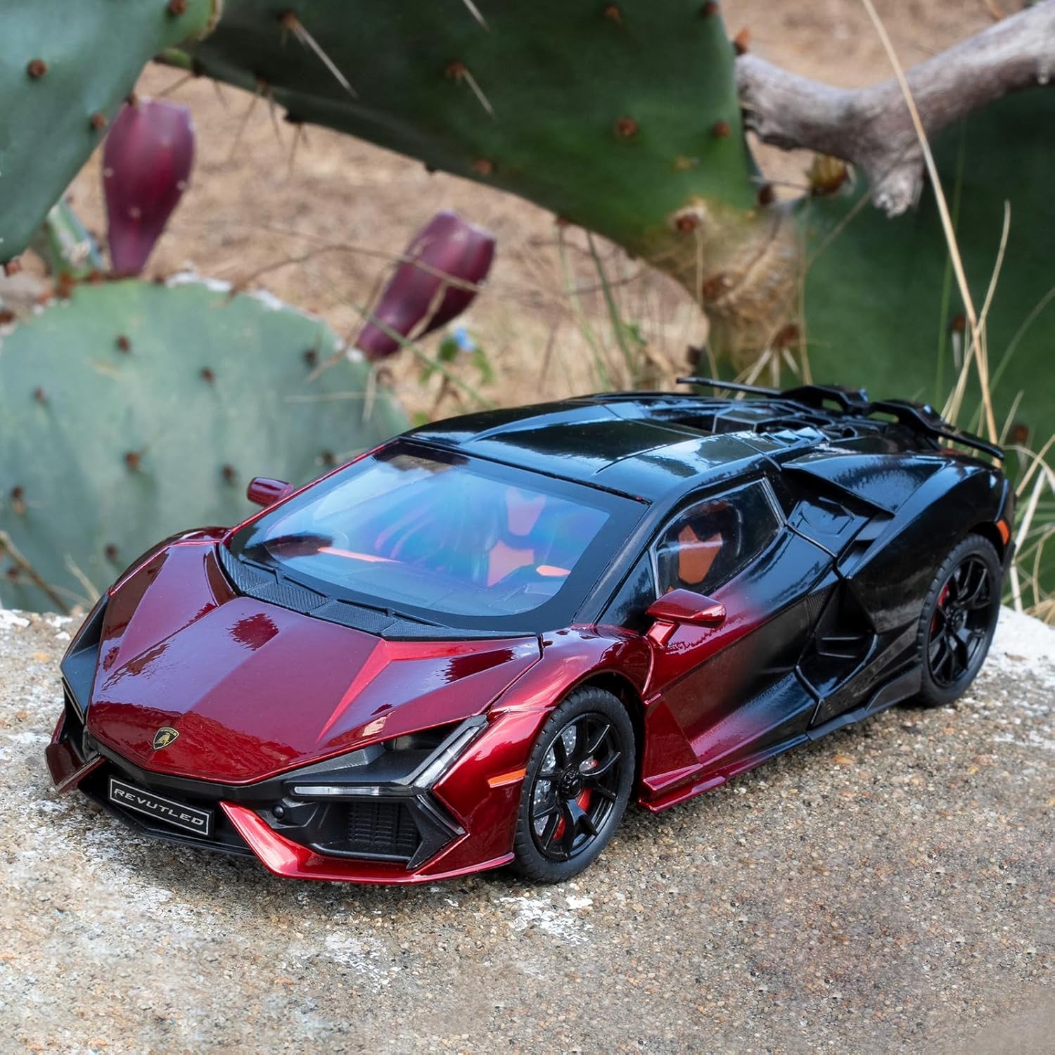 Aetron 1:24 Scale Luxury Sports Car – Revuelto Inspired (Red & Black)